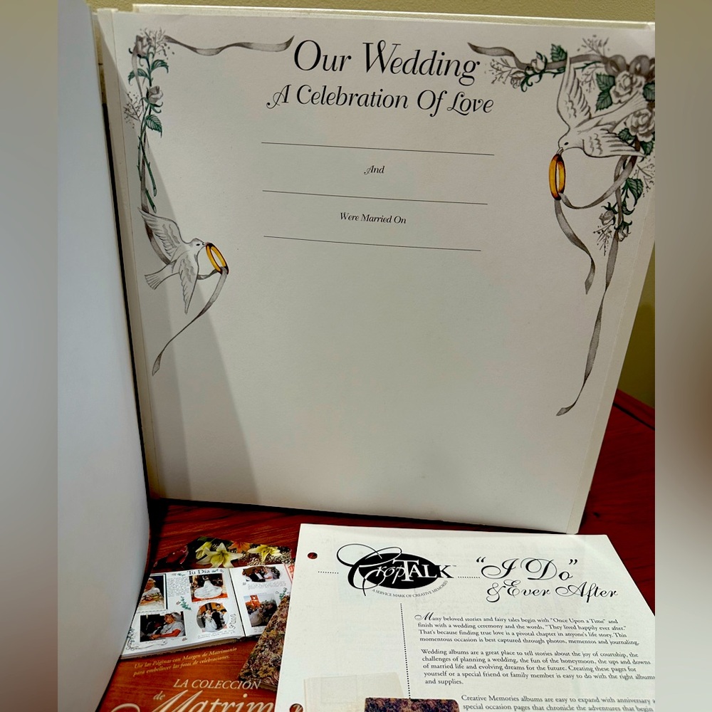 Creative Memories Wedding album in box